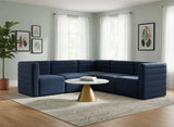 Quincy Navy Velvet Modular Sectional