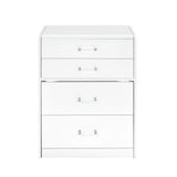 Irvine Mini Dressing Table with Stool, LED and USB in Glossy White