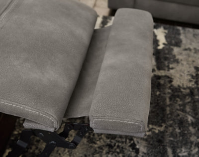 Next-Gen DuraPella Power Reclining Loveseat with Console - galleria furniture outlet