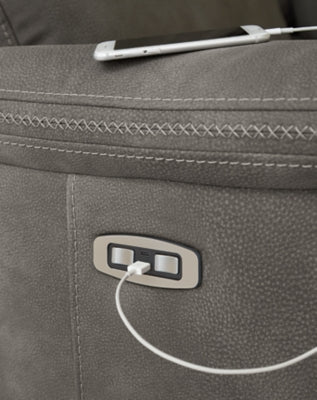 Next-Gen DuraPella Power Reclining Loveseat with Console - galleria furniture outlet