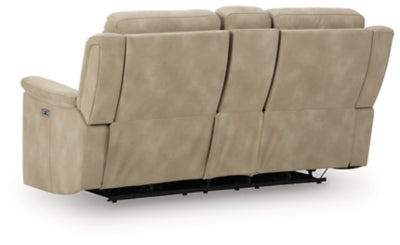 Next-Gen DuraPella Power Reclining Loveseat with Console - galleria furniture outlet