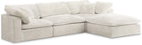 Cozy Cream Velvet Cloud Modular Sectional
