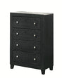 Crown Mark Furniture Cadence 4 Drawer Chest in Black image