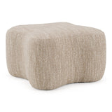 Spiro - Modern Beige Fabric Ottoman