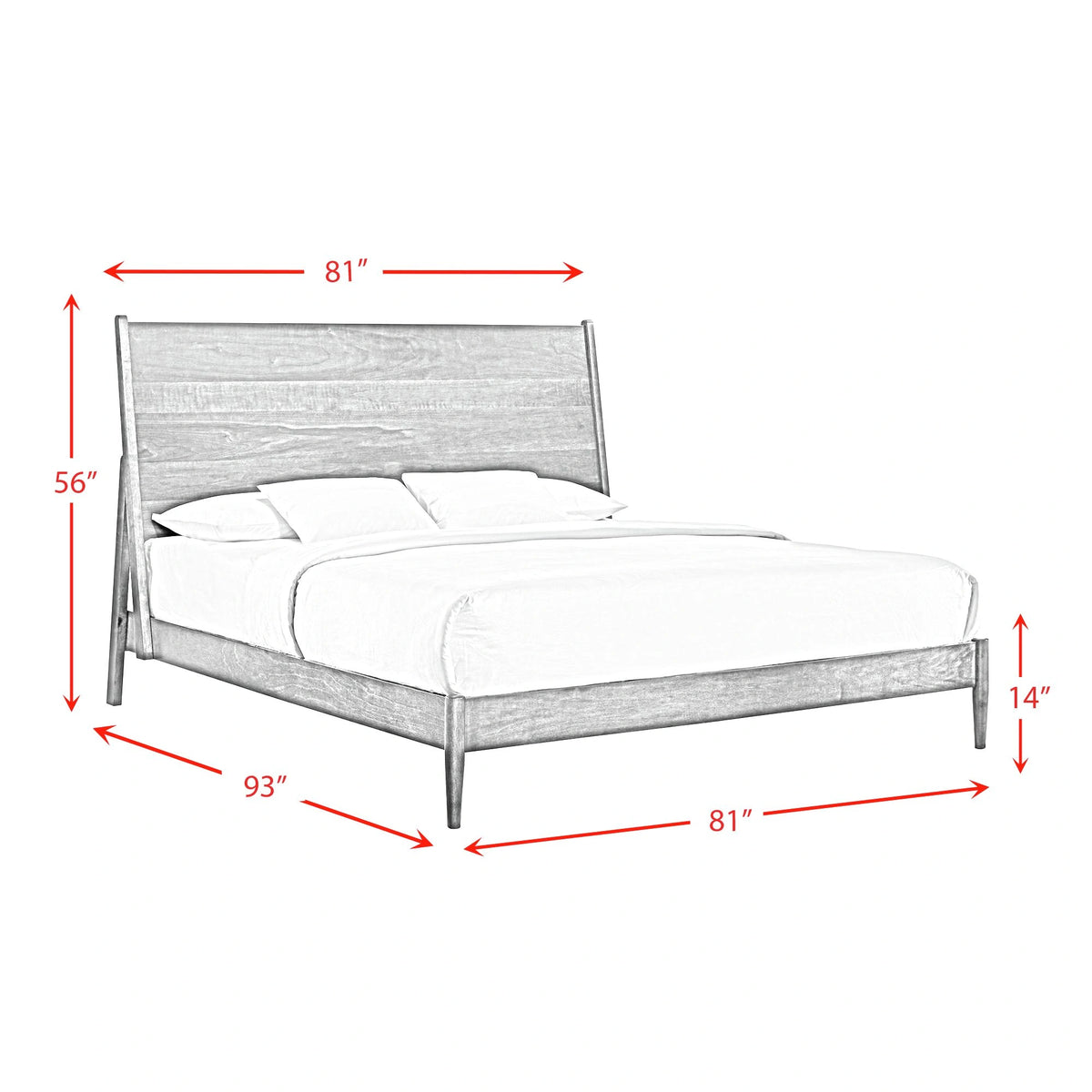 Malibu Panel Bed in Walnut