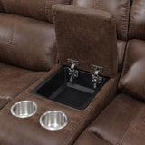 Atlantis Living Room Set in Heritage Brown