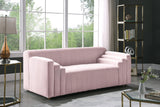Naya Pink Velvet Loveseat