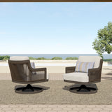 Genova Patio Swivel Club Chair W/Accent Pillow (2 Per Carton)