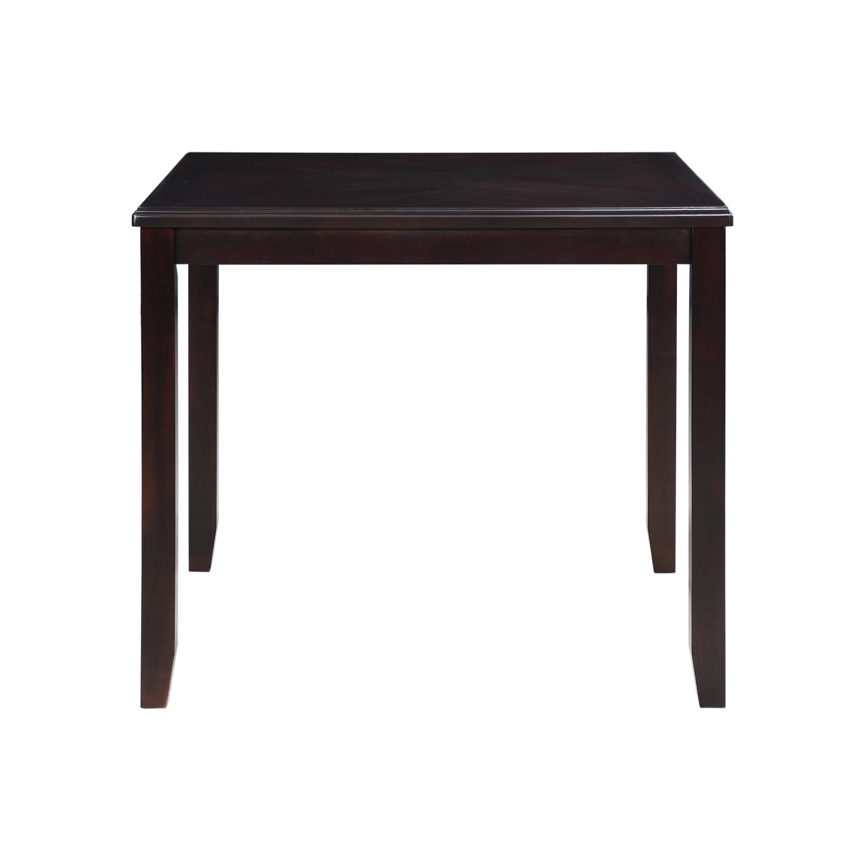 GIA 5PC 42" SQUARE COUNTER TABLE & 4 CHAIRS-EBONY