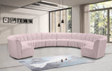 Infinity Pink Velvet 10pc. Modular Sectional