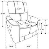 Greenfield Power Recliner - galleria furniture outlet