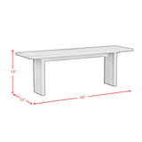 Brisbane Dining Bench in Brown