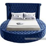 Luxus Navy Velvet Full Bed (3 Boxes)