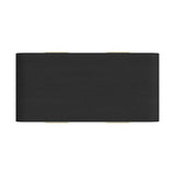Ridgemont 3PC Occasional Table Set in Black with Grain-Coffee Table & Two End Table