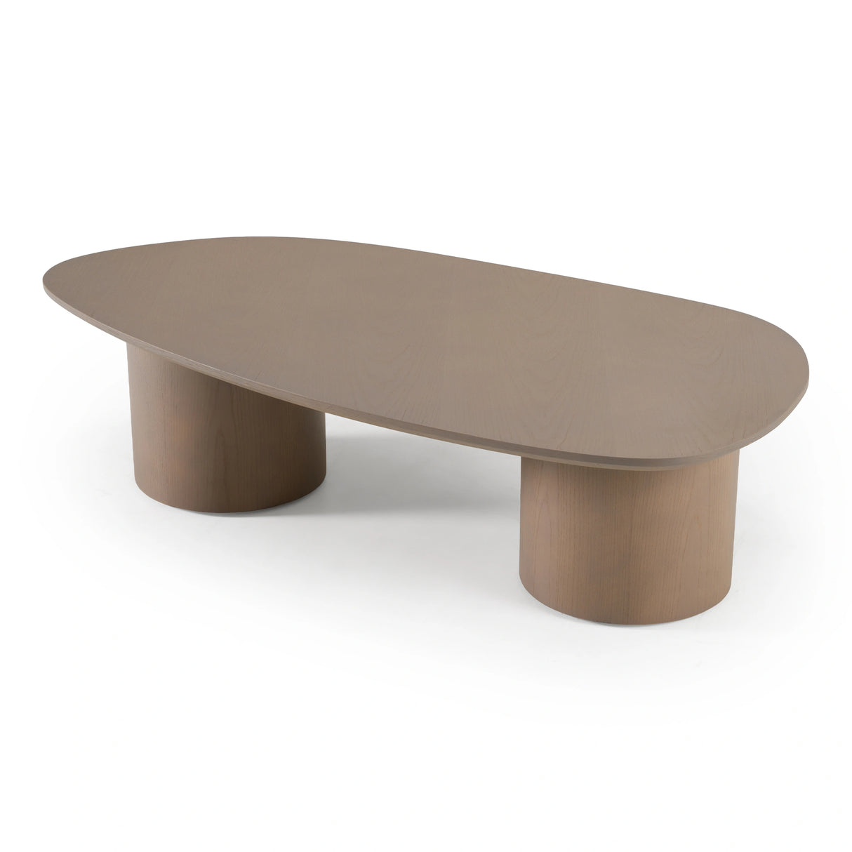 Connie - Modern White Oak Oval Coffee Table