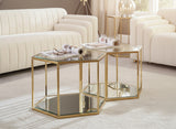 Sei Brushed Gold Coffee Table