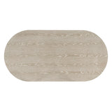 Gwendolyn Oval Dining Table Base-Cerused Taupe