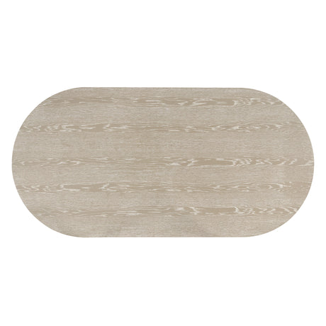 Gwendolyn Oval Dining Table Base-Cerused Taupe