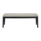 Garcia 6PC Dining Set with Table, 4 Chairs, and Bench in Black