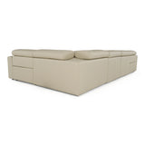 Dalton - Modern Italian Oyster Leather Sectional + 2 Recliners