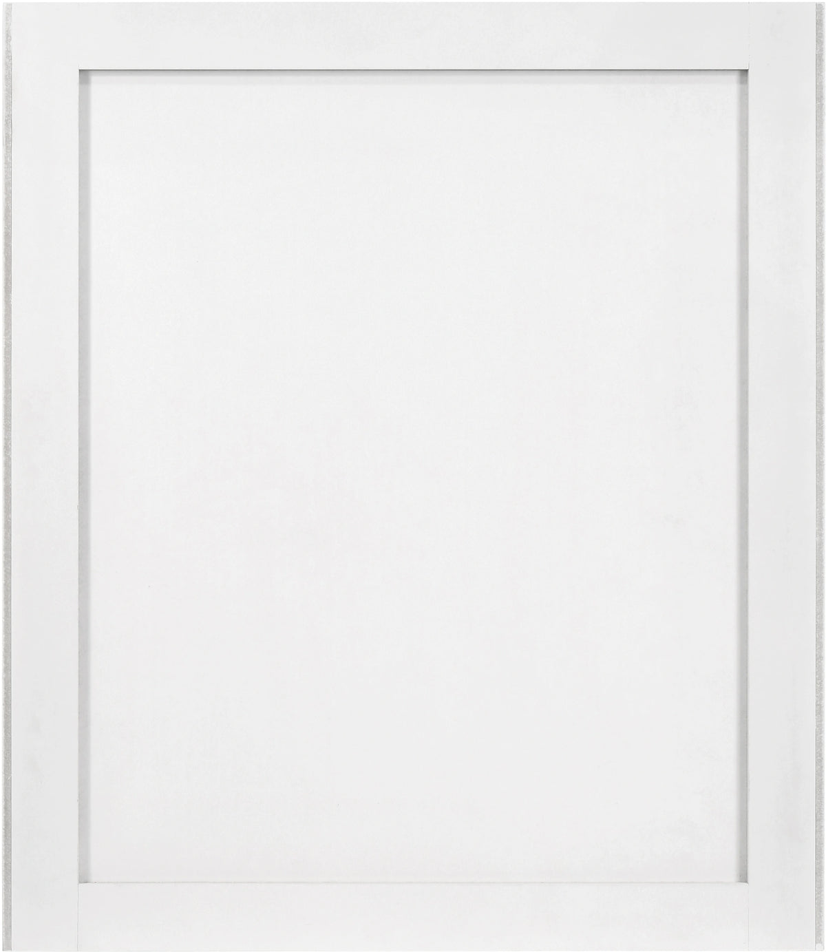 Modernist White Gloss Mirror