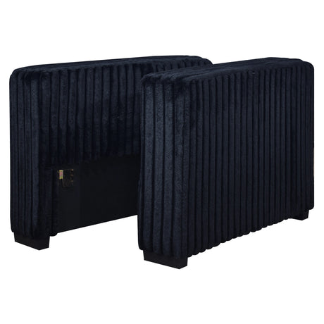 Bliss Set Of 2 Arms For Sectional-Midnight