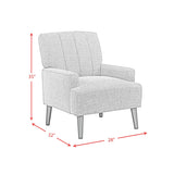 Kiwi Chair with Channel Back in Palmer Grey