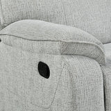 Chablis Glider Recliner W/Heat & Massage-Mist Gray