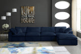 Cozy Navy Velvet Cloud Modular Sectional
