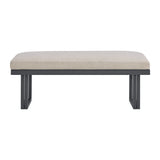 Playa Dining Bench - Dark Grey and Olefin Beige