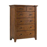 Gage Sleigh Storage Bedroom Set in Chestnut