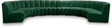 Infinity Green Velvet 8pc. Modular Sectional