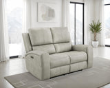 Brickston Triple Power Reclining Loveseat