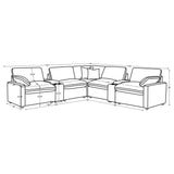 Collins Modular Power Reclining Sectional Sofa