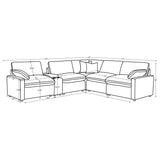 Collins Recling Sectionals 3