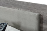 Enzo Italian Modern Grey Oak & Fabric Bedroom Set