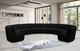 Infinity Black Velvet 10pc. Modular Sectional
