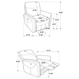 Adler Power Swivel Glider Recliner