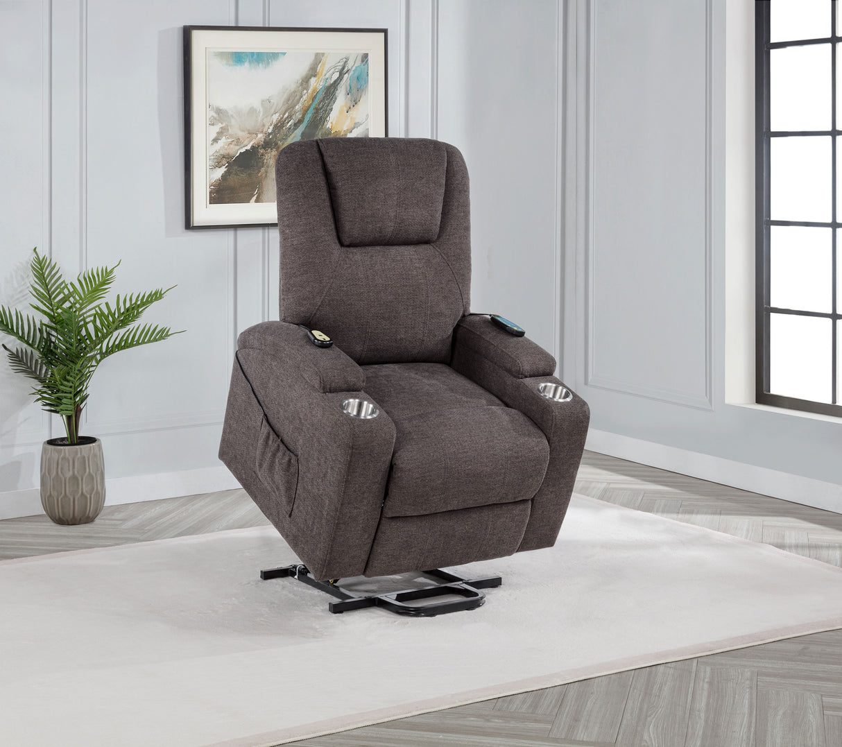 Louie Power Lift Massage Recliner