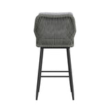 Bayhill Barstool with Grey Fabric in Black (2 Per Carton)