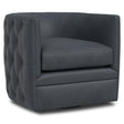 Palazzo Leather Swivel Chair Without Nails