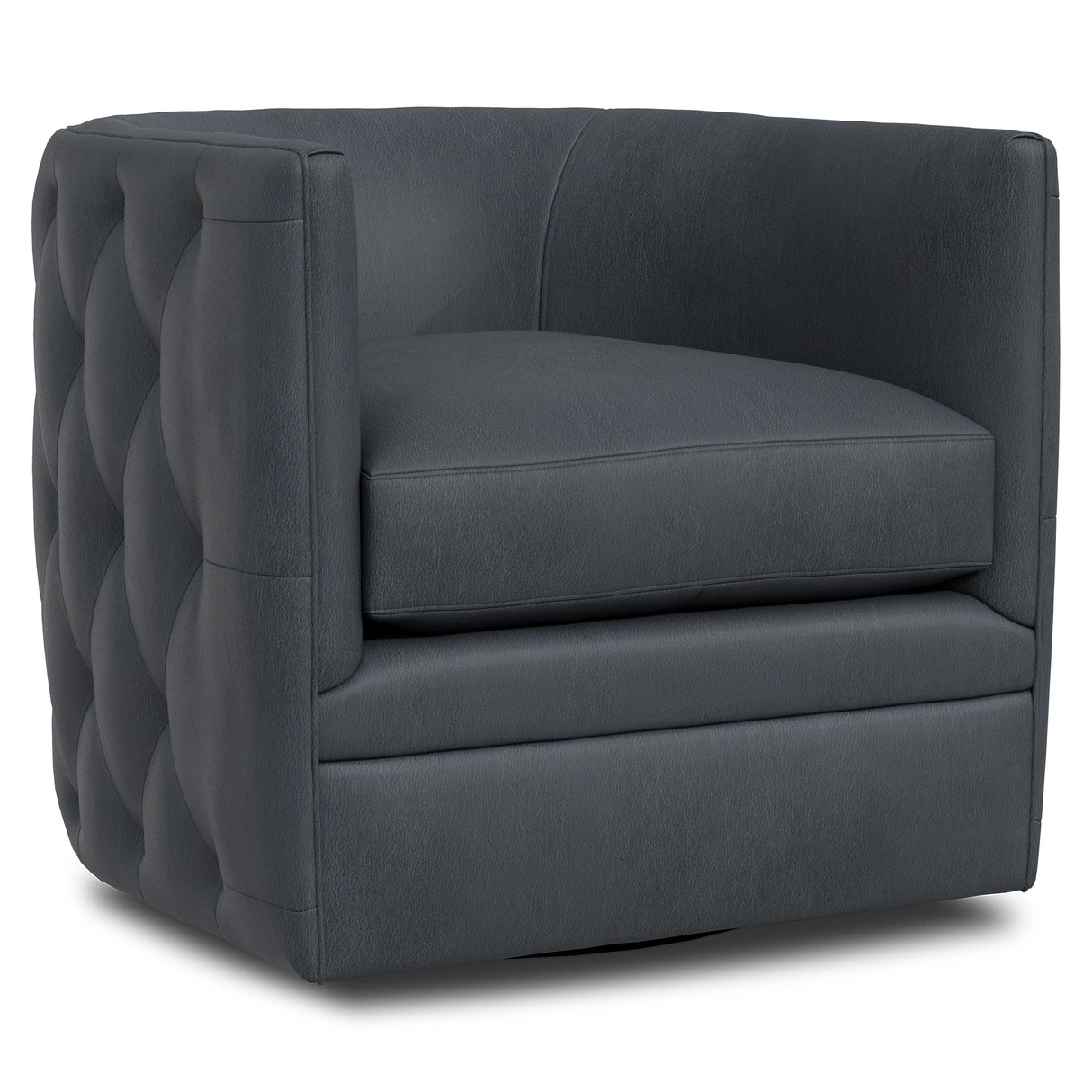 Palazzo Leather Swivel Chair Without Nails