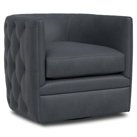Palazzo Leather Swivel Chair Without Nails