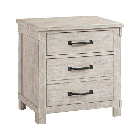 Elements International Scott Nightstand in White image