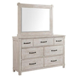 Elements International Scott Mirror in White