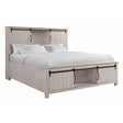 Elements International Scott King Platform Storage Bed in White image