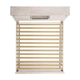 Elements International Scott King Platform Storage Bed in White