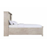 Elements International Scott Queen Platform Storage Bed in White