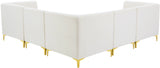 Alina Cream Velvet Modular Sectional