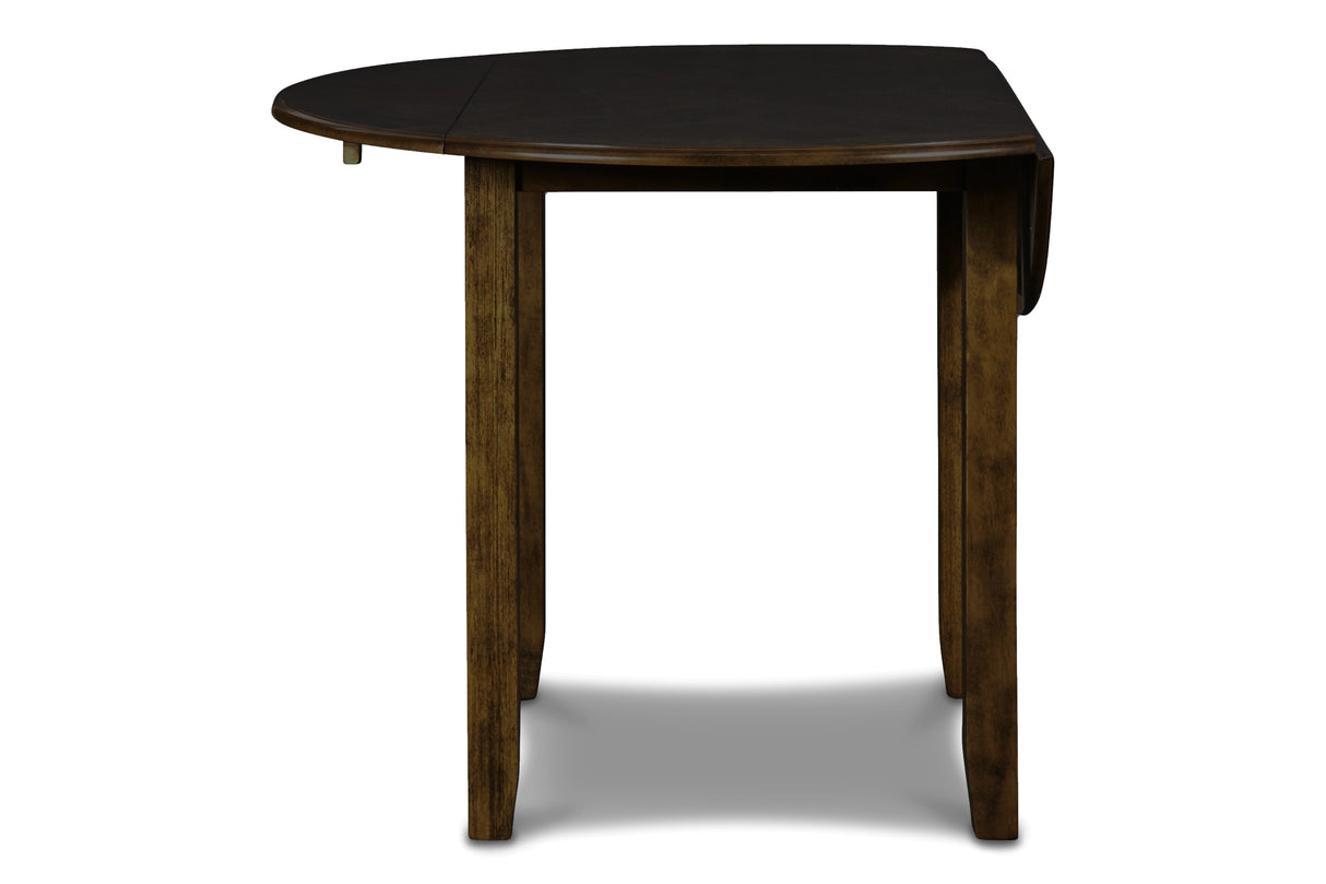 Gia 3 Pc 42" Drop Leaf Dining Table & 2 Chairs-Brown